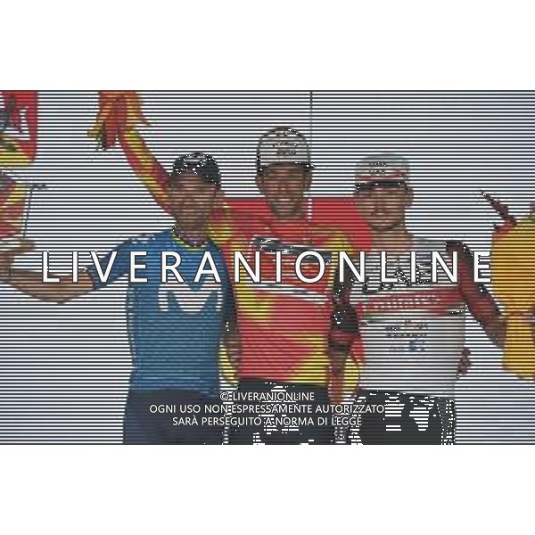 01-10-2021 Giro Di Sicilia; Tappa 04 Sant\'agata Di Militello - Mascali; 2021, Trek - Segafredo; 2021, Movistar; 2021, Uae - Emirates; Nibali, Vincenzo; Valverde, Alejandro; Covi, Alessandro; Mascali; ©SIROTTI/AGENZIA ALDO LIVERANI SAS