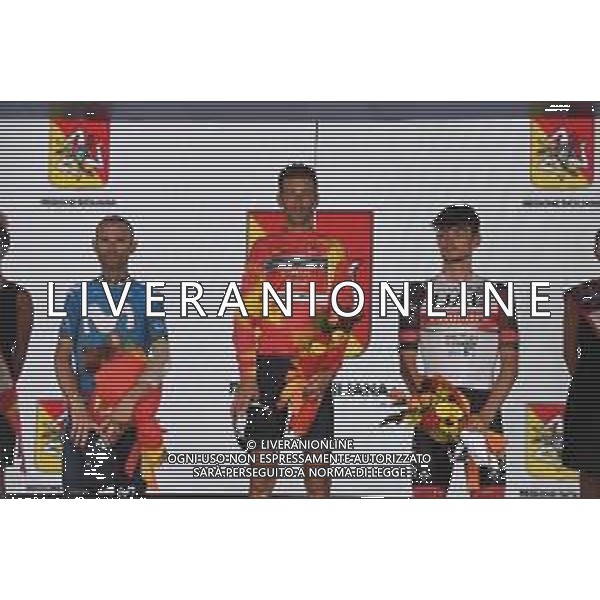 01-10-2021 Giro Di Sicilia; Tappa 04 Sant\'agata Di Militello - Mascali; 2021, Trek - Segafredo; 2021, Movistar; 2021, Uae - Emirates; Nibali, Vincenzo; Valverde, Alejandro; Covi, Alessandro; Mascali; ©SIROTTI/AGENZIA ALDO LIVERANI SAS