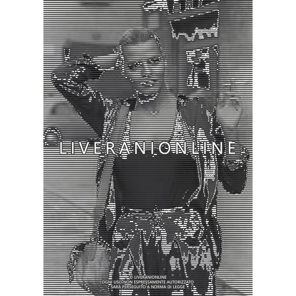 RETROSPETTIVA PATRIZIA CASELLI ATTRICE-CONDUTTRICE TELEVISIVA E SHOWGIRL ITALIANA NELLA FOTO PATRIZIA CASELLI A MILANO NELL\'ANNO 1979 AG ALDO LIVERANI SAS