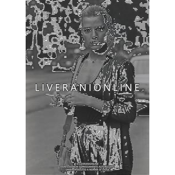 RETROSPETTIVA PATRIZIA CASELLI ATTRICE-CONDUTTRICE TELEVISIVA E SHOWGIRL ITALIANA NELLA FOTO PATRIZIA CASELLI A MILANO NELL\'ANNO 1979 AG ALDO LIVERANI SAS