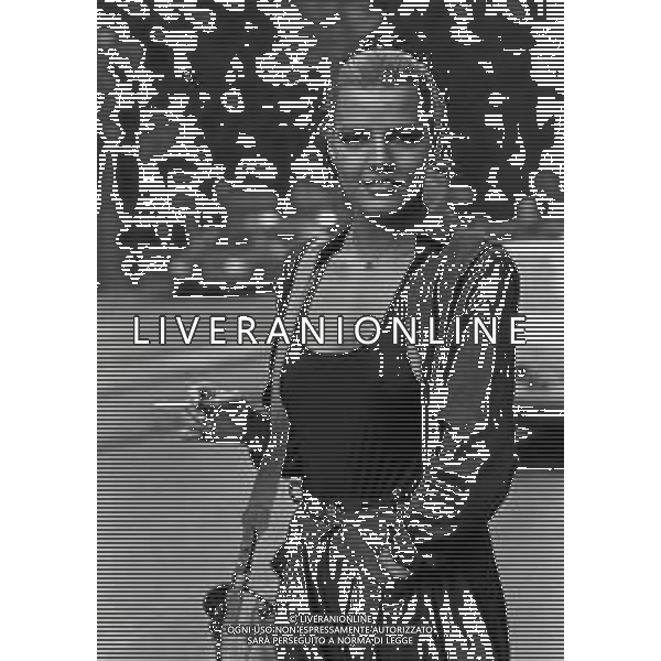 RETROSPETTIVA PATRIZIA CASELLI ATTRICE-CONDUTTRICE TELEVISIVA E SHOWGIRL ITALIANA NELLA FOTO PATRIZIA CASELLI A MILANO NELL\'ANNO 1979 AG ALDO LIVERANI SAS