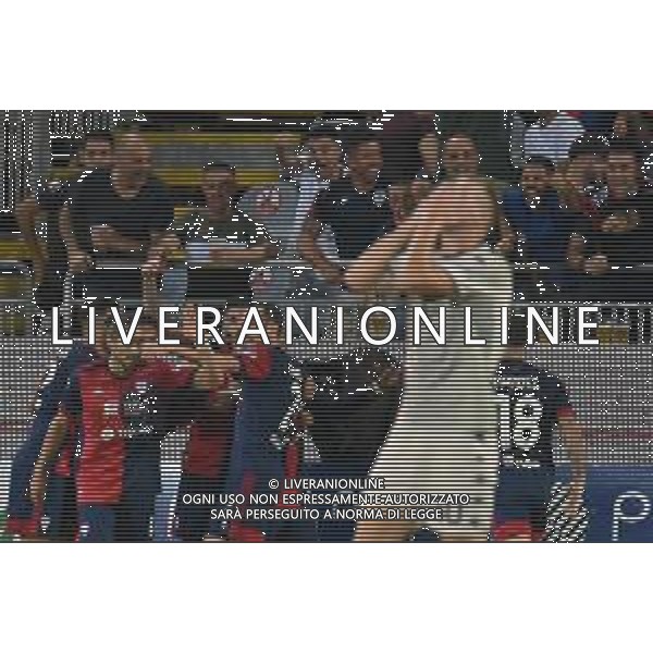 1-10-2021. Cagliari Calcio - Venezia F.C. 7° giornata Serie A calcio 2021-2022. Italia, Sardegna, Cagliari, Stadio Unipol Domus. Salvatore Moi/Aldo Liverani s.a.s. Nella foto: gol ed esultanza di Balde\' Diao Keita Cagliari contro Venezia in casa, 1-0 ©MOI/AGENZIA ALDO LIVERANI SAS