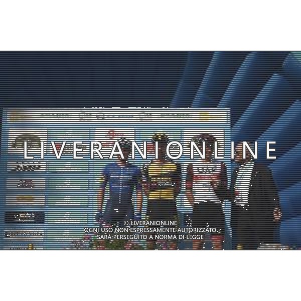 02-10-2021 Giro Dell\'emilia; 2021, Deceuninck - Quick Step; 2021, Jumbo - Visma; 2021, Uae - Emirates; Evenepoel, Remco; Roglic, Primoz; Pogacar, Tadej; Amici, Adriano; Casalecchio Di Reno; FOTO STEFANO SIROTTI-AG ALDO LIVERANI SAS