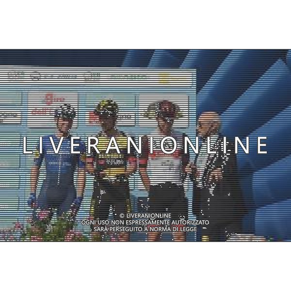 02-10-2021 Giro Dell\'emilia; 2021, Deceuninck - Quick Step; 2021, Jumbo - Visma; 2021, Uae - Emirates; Evenepoel, Remco; Roglic, Primoz; Pogacar, Tadej; Amici, Adriano; Casalecchio Di Reno; FOTO STEFANO SIROTTI-AG ALDO LIVERANI SAS