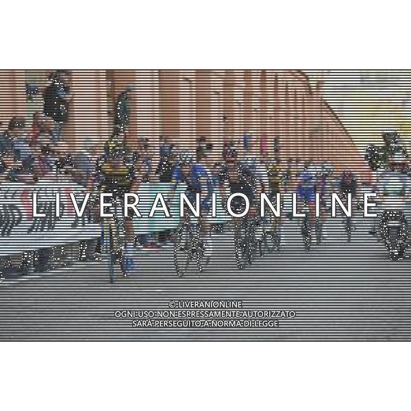 02-10-2021 Giro Dell\'emilia; 2021, Jumbo - Visma; 2021, Deceuninck - Quick Step; Roglic, Primoz; Evenepoel, Remco; Yates, Adam; Bologna - San Luca; ©SIROTTI/AGENZIA ALDO LIVERANI SAS