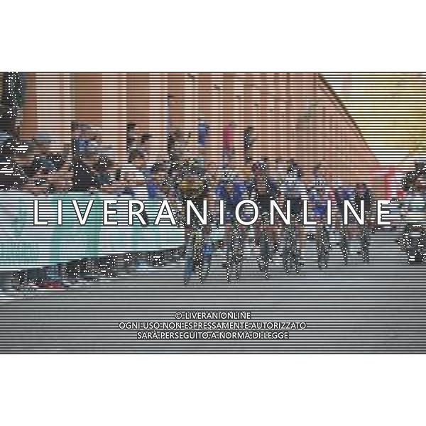 02-10-2021 Giro Dell\'emilia; 2021, Jumbo - Visma; 2021, Deceuninck - Quick Step; Roglic, Primoz; Evenepoel, Remco; Yates, Adam; Bologna - San Luca; ©SIROTTI/AGENZIA ALDO LIVERANI SAS