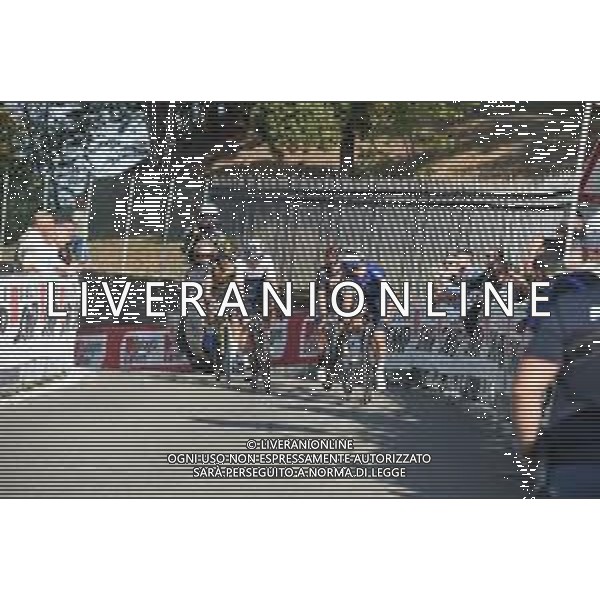 02-10-2021 Giro Dell\'emilia; 2021, Deceuninck - Quick Step; 2021, Israel Start Up Nation; 2021, Jumbo - Visma; 2021, Ineos Grenadiers; Almeida, Joao; Woods, Michael; Roglic, Primoz; Yates, Adam; Bologna - San Luca; ©SIROTTI/AGENZIA ALDO LIVERANI SAS