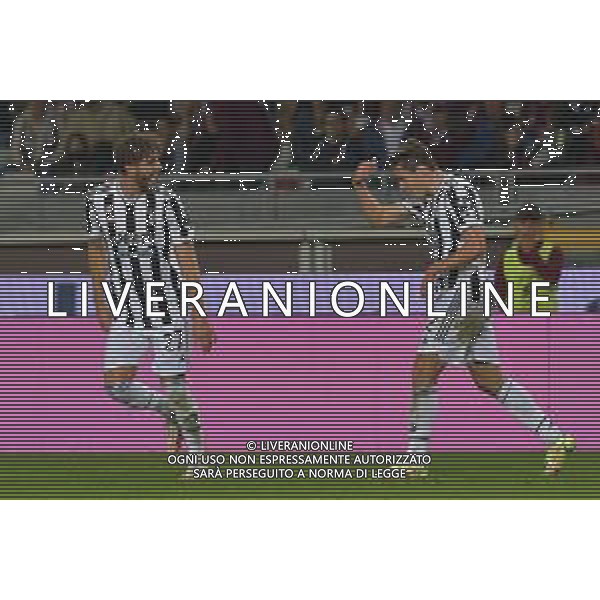 Torino 02.10.2021 Stadio Olimpico Grande Torino ©Alessandro Falzone/Agenzia Aldo Liverani Torino vs Juventus Serie A Tim 2021/2022 Nella foto : ESULTANZA GOL DI MANUEL LOCATELLI