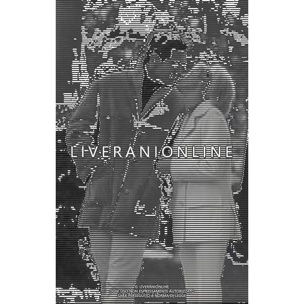 RETROSPETTIVA JANET LEIGH PSEUDONIMO JEANNET HELEN MORRISON ATTRICE NELLA FOTO JANET LEIGH A ROMA NELL\'ANNO 1966 CON LA FAMIGLIA AG ALDO LIVERANI SAS