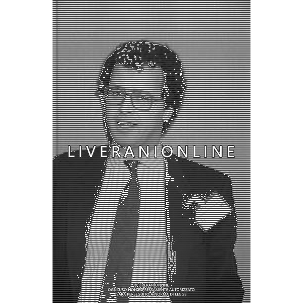 RETROSPETTIVA ENRICO MENTANA GIORNALISTA CONDUTTORE DEL TG1 IN RAI MARZO 1990 ©Archivio Giovanni Liverani /AGENZIA ALDO LIVERANI SAS