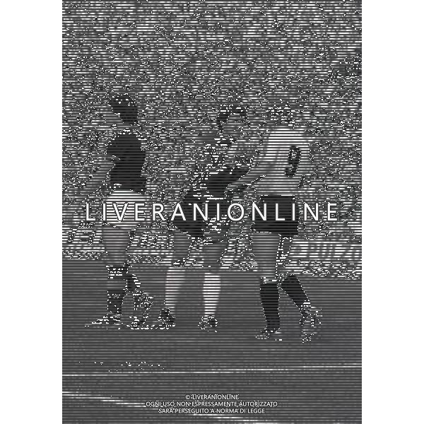 20-09-1981 CESENA CAMPIONATO DI CALCIO SERIE A CESENA -ROMA 1-1 NELLA FOTO SEBASTIANO NELA-FRANCO TANCREDI E WALTER SCHACHNER AG ALDO LIVERANI SAS