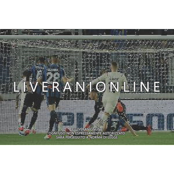 Davide Calabria (Milan) segna il gol dell\'1 a 0 Atalanta vs Milan Campionato Serie A TIM - 7a giornata Bergamo 03-10-2021 Gewiss Stadium foto Roberto Garavaglia/ag. Aldo Liverani sas/AGENZIA ALDO LIVERANI SAS