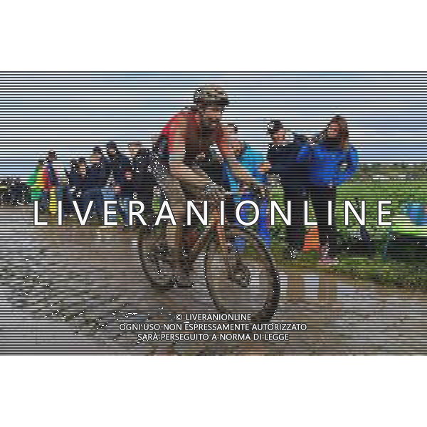 03-10-2021 Paris - Roubaix; 2021, Bahrain - Victorious; Haller, Marco; FOTO STEFANO SIROTTI-AG ALDO LIVERANI SAS