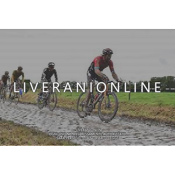 03-10-2021 Paris - Roubaix; 2021, Bahrain - Victorious; Haller, Marco; FOTO STEFANO SIROTTI-AG ALDO LIVERANI SAS