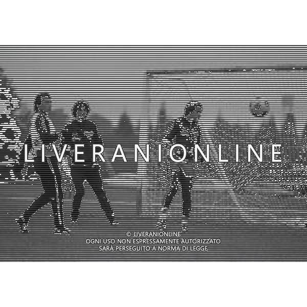 08-10-1982 APPIANO GENTILE ALLENAMENTO INTER NELLA FOTO GIAMPIERO MARINI-ALESSANDRO ALTOBELLI E IVANO BORDON AG ALDO LIVERANI SAS