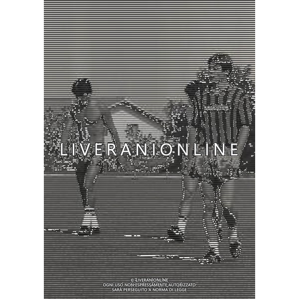 08-10-1982 APPIANO GENTILE ALLENAMENTO INTER NELLA FOTO GABRIELE ORIALI E SALVATORE BAGNI AG ALDO LIVERANI SAS