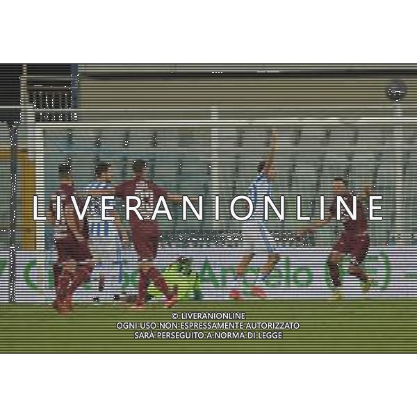 PESCARA - REGGIANA CAMPIONATO CALCIO SERIE C LEGA PRO 03.10.2021 NELLA FOTO IL GOL DI ERIC LANINI ©SANTANDREA/AGENZIA ALDO LIVERANI SAS