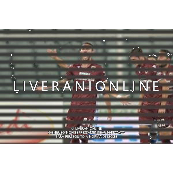 PESCARA - REGGIANA CAMPIONATO CALCIO SERIE C LEGA PRO 03.10.2021 NELLA FOTO ESULTANZA DOPO IL GOL DI ERIC LANINI ©SANTANDREA/AGENZIA ALDO LIVERANI SAS