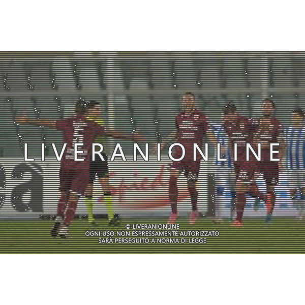 PESCARA - REGGIANA CAMPIONATO CALCIO SERIE C LEGA PRO 03.10.2021 NELLA FOTO ESULTANZA DOPO IL GOL DI ERIC LANINI ©SANTANDREA/AGENZIA ALDO LIVERANI SAS