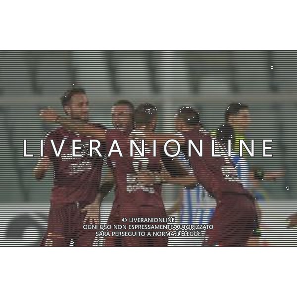 PESCARA - REGGIANA CAMPIONATO CALCIO SERIE C LEGA PRO 03.10.2021 NELLA FOTO ESULTANZA DOPO IL GOL DI ERIC LANINI ©SANTANDREA/AGENZIA ALDO LIVERANI SAS