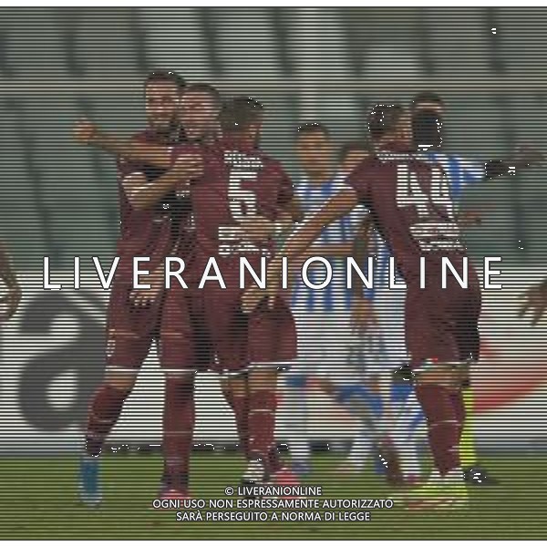 PESCARA - REGGIANA CAMPIONATO CALCIO SERIE C LEGA PRO 03.10.2021 NELLA FOTO ESULTANZA DOPO IL GOL DI ERIC LANINI ©SANTANDREA/AGENZIA ALDO LIVERANI SAS