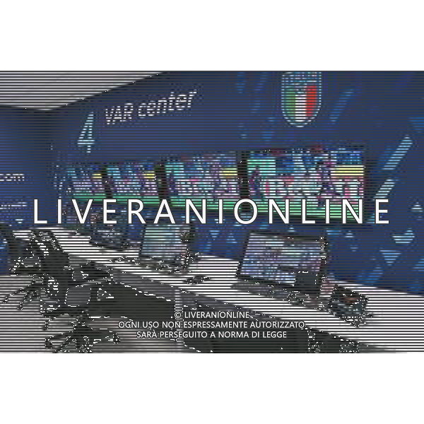 ¬© TVRG presentazione Centro VAR Lissone (MB) 04-10-2021 Conferenza stampa di presentazione del Centro VAR presso l\'IBC International Broadcast Centre della Lega Serie A di via Giacomo Zanella 20 foto Roberto Garavaglia/ag. Aldo Liverani sas/AGENZIA ALDO LIVERANI SAS