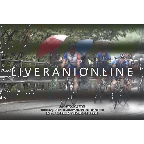 04-10-2021 Coppa Bernocchi; 2021, Groupama - Fdj; 2021, Deceuninck - Quick Step; Pinot, Thibaut; Evenepoel, Remco; Salita Piccolo Stelvio; ©SIROTTI/AGENZIA ALDO LIVERANI SAS