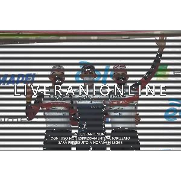 05-10-2021 Tre Valli Varesine; 2021, Israel Start Up Nation; 2021, Uae - Emirates; De Marchi, Alessandro; Formolo, Davide; Pogacar, Tadej; Varese; ©SIROTTI/AGENZIA ALDO LIVERANI SAS