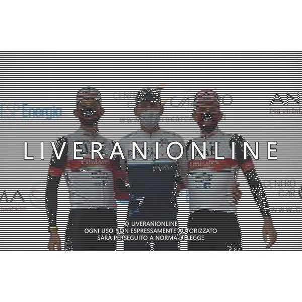 05-10-2021 Tre Valli Varesine; 2021, Israel Start Up Nation; 2021, Uae - Emirates; De Marchi, Alessandro; Formolo, Davide; Pogacar, Tadej; Varese; ©SIROTTI/AGENZIA ALDO LIVERANI SAS