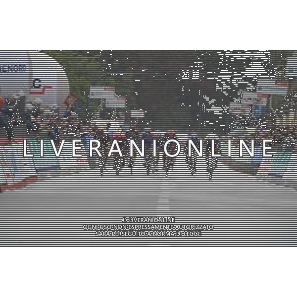 05-10-2021 Tre Valli Varesine; 2021, Uae - Emirates; 2021, Ef Education - Nippo; 2021, Groupama - Fdj; 2021, Ag2r - Citroen; Pogacar, Tadej; Higuita, Sergio; Gaudu, David; Cosnefroy, Benoit; Varese; ©SIROTTI/AGENZIA ALDO LIVERANI SAS