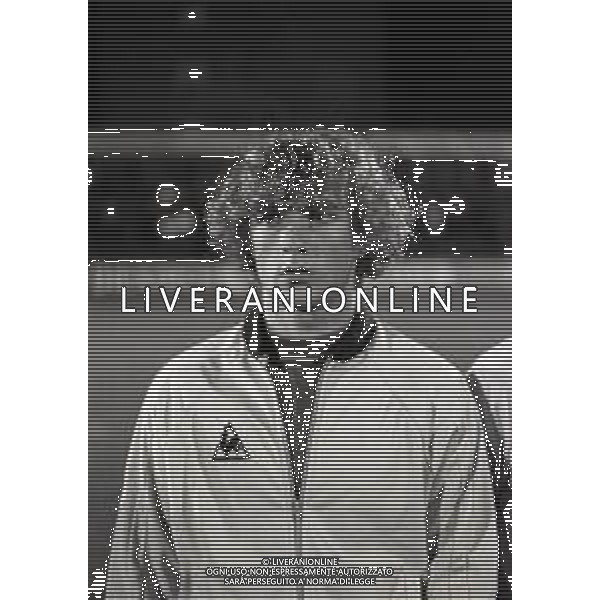 RETROSPETTIVA PAOLO BENEDETTI CALCIATORE NELLA FOTO PAOLO BENEDETTI CON LA MAGLIA DELLA NAZIONALE ITALIANA UNDER 21 AG ALDO LIVERANI SAS