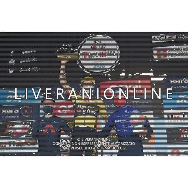 06-10-2021 Milano - Torino; 2021, Jumbo - Visma; 2021, Ineos Grenadiers; 2021, Deceuninck - Quick Step; Roglic, Primoz; Yates, Adam; Almeida, Joao; Superga; ©SIROTTI/AG. ALDO LIVERANI SAS