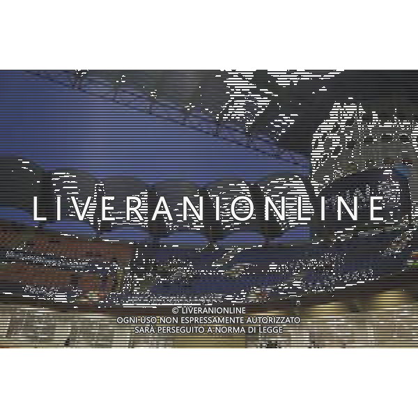 UEFA NATIONS LEAGUE 2021 gara semifinale ITALIA - SPAGNA del 06/10/2021 - nella foto: allestimenti sugli spalti a san siro ©Claudio Zamagni/Agenzia Aldo Liverani s.a.s. during European UEFA Nations League 2021 semifinal soccer match between Italy and Spain at san Siro Stadium in Milan on October 06 2021 photo credit by Claudio Zamagni/Aldo Liverani Photo Agency/AGENZIA ALDO LIVERANI SAS