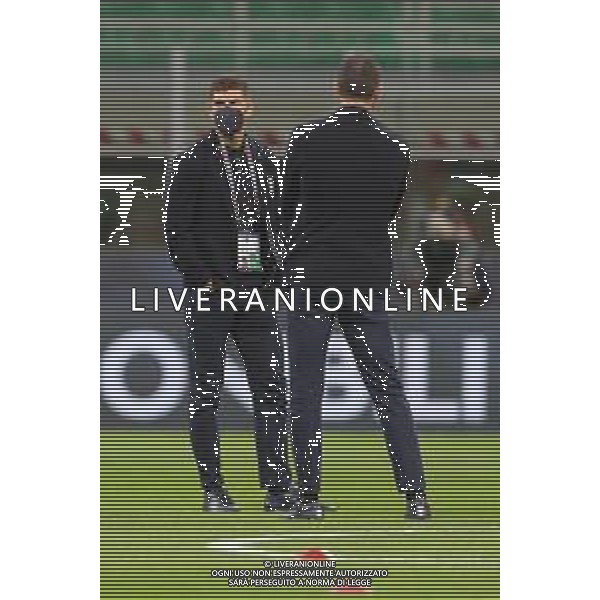 UEFA NATIONS LEAGUE 2021 gara semifinale ITALIA - SPAGNA del 06/10/2021 - nella foto: Giovanni Di Lorenzo (Italy) Leonardo Bonucci (Italy) nel prepartita ©Claudio Zamagni/Agenzia Aldo Liverani s.a.s. during European UEFA Nations League 2021 semifinal soccer match between Italy and Spain at san Siro Stadium in Milan on October 06 2021 photo credit by Claudio Zamagni/Aldo Liverani Photo Agency/AGENZIA ALDO LIVERANI SAS