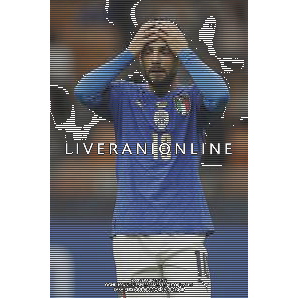 UEFA NATIONS LEAGUE 2021 gara semifinale ITALIA - SPAGNA del 06/10/2021 - nella foto: delusione Lorenzo Insigne (Italy) ©Claudio Zamagni/Agenzia Aldo Liverani s.a.s. during European UEFA Nations League 2021 semifinal soccer match between Italy and Spain at san Siro Stadium in Milan on October 06 2021 photo credit by Claudio Zamagni/Aldo Liverani Photo Agency/AGENZIA ALDO LIVERANI SAS