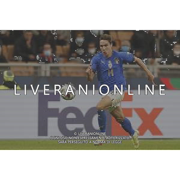 UEFA NATIONS LEAGUE 2021 gara semifinale ITALIA - SPAGNA del 06/10/2021 - nella foto: Federico Chiesa (Italy) ©Claudio Zamagni/Agenzia Aldo Liverani s.a.s. during European UEFA Nations League 2021 semifinal soccer match between Italy and Spain at san Siro Stadium in Milan on October 06 2021 photo credit by Claudio Zamagni/Aldo Liverani Photo Agency/AGENZIA ALDO LIVERANI SAS