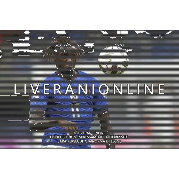 UEFA NATIONS LEAGUE 2021 gara semifinale ITALIA - SPAGNA del 06/10/2021 - nella foto: Moise Kean (Italy) ©Claudio Zamagni/Agenzia Aldo Liverani s.a.s. during European UEFA Nations League 2021 semifinal soccer match between Italy and Spain at san Siro Stadium in Milan on October 06 2021 photo credit by Claudio Zamagni/Aldo Liverani Photo Agency/AGENZIA ALDO LIVERANI SAS