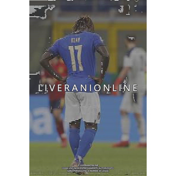 UEFA NATIONS LEAGUE 2021 gara semifinale ITALIA - SPAGNA del 06/10/2021 - nella foto: delusione Moise Kean (Italy) a fine gara ©Claudio Zamagni/Agenzia Aldo Liverani s.a.s. during European UEFA Nations League 2021 semifinal soccer match between Italy and Spain at san Siro Stadium in Milan on October 06 2021 photo credit by Claudio Zamagni/Aldo Liverani Photo Agency/AGENZIA ALDO LIVERANI SAS