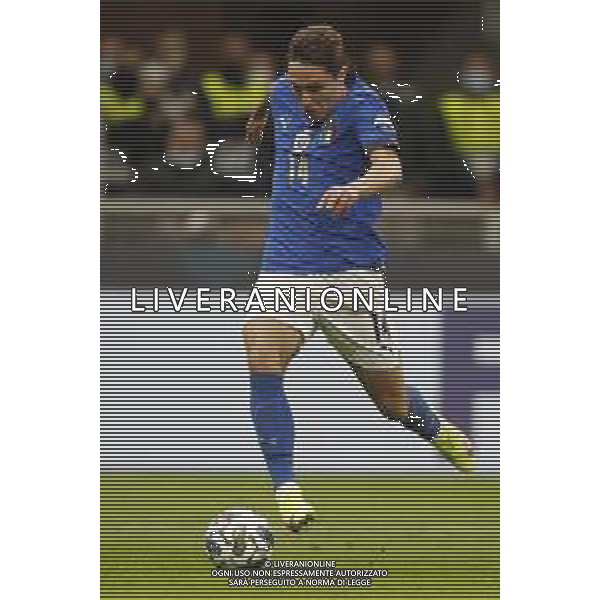 UEFA NATIONS LEAGUE 2021 gara semifinale ITALIA - SPAGNA del 06/10/2021 - nella foto: Federico Chiesa (Italy) ©Claudio Zamagni/Agenzia Aldo Liverani s.a.s. during European UEFA Nations League 2021 semifinal soccer match between Italy and Spain at san Siro Stadium in Milan on October 06 2021 photo credit by Claudio Zamagni/Aldo Liverani Photo Agency/AGENZIA ALDO LIVERANI SAS