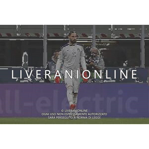 UEFA NATIONS LEAGUE 2021 gara semifinale ITALIA - SPAGNA del 06/10/2021 - nella foto: Gianluigi Donnarumma (Italy) ©Claudio Zamagni/Agenzia Aldo Liverani s.a.s. Gianluigi Donnarumma (Italy) during European UEFA Nations League 2021 semifinal soccer match between Italy and Spain at san Siro Stadium in Milan on October 06 2021 photo credit by Claudio Zamagni/Aldo Liverani Photo Agency