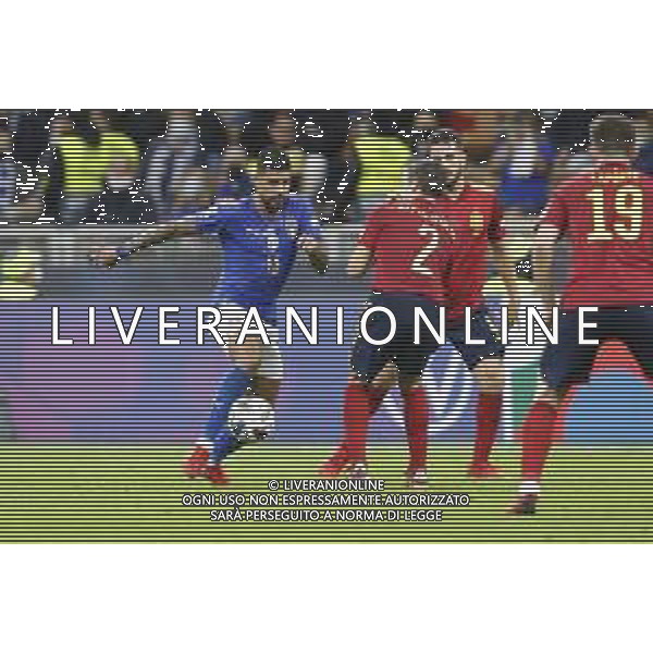 UEFA NATIONS LEAGUE 2021 gara semifinale ITALIA - SPAGNA del 06/10/2021 - nella foto: Emerson Palmieri (Italy) ©Claudio Zamagni/Agenzia Aldo Liverani s.a.s. Emerson Palmieri (Italy) during European UEFA Nations League 2021 semifinal soccer match between Italy and Spain at san Siro Stadium in Milan on October 06 2021 photo credit by Claudio Zamagni/Aldo Liverani Photo Agency