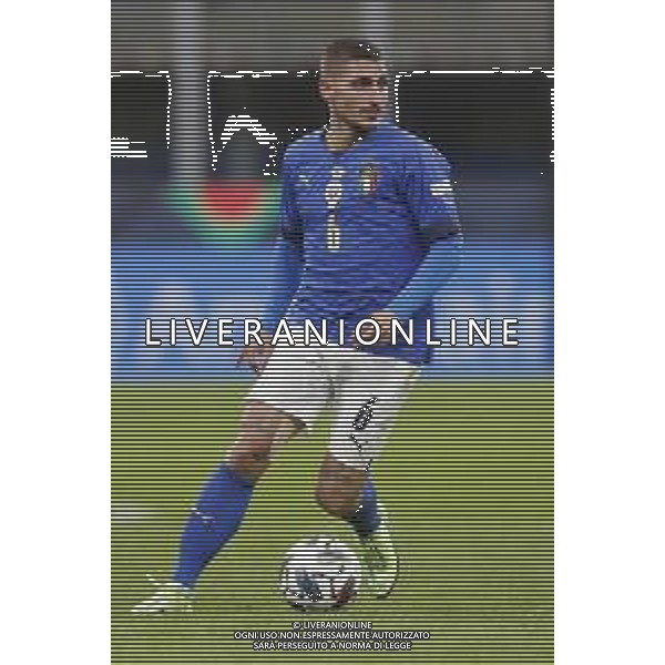 UEFA NATIONS LEAGUE 2021 gara semifinale ITALIA - SPAGNA del 06/10/2021 - nella foto: Marco Verratti (Italy) ©Claudio Zamagni/Agenzia Aldo Liverani s.a.s. Marco Verratti (Italy) during European UEFA Nations League 2021 semifinal soccer match between Italy and Spain at san Siro Stadium in Milan on October 06 2021 photo credit by Claudio Zamagni/Aldo Liverani Photo Agency