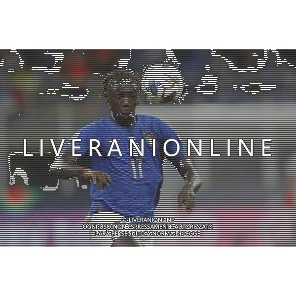 UEFA NATIONS LEAGUE 2021 gara semifinale ITALIA - SPAGNA del 06/10/2021 - nella foto: Moise Kean (Italy) ©Claudio Zamagni/Agenzia Aldo Liverani s.a.s. during European UEFA Nations League 2021 semifinal soccer match between Italy and Spain at san Siro Stadium in Milan on October 06 2021 photo credit by Claudio Zamagni/Aldo Liverani Photo Agency