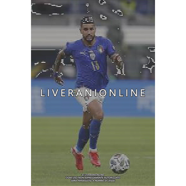 UEFA NATIONS LEAGUE 2021 gara semifinale ITALIA - SPAGNA del 06/10/2021 - nella foto: Emerson Palmieri (Italy) ©Claudio Zamagni/Agenzia Aldo Liverani s.a.s. during European UEFA Nations League 2021 semifinal soccer match between Italy and Spain at san Siro Stadium in Milan on October 06 2021 photo credit by Claudio Zamagni/Aldo Liverani Photo Agency