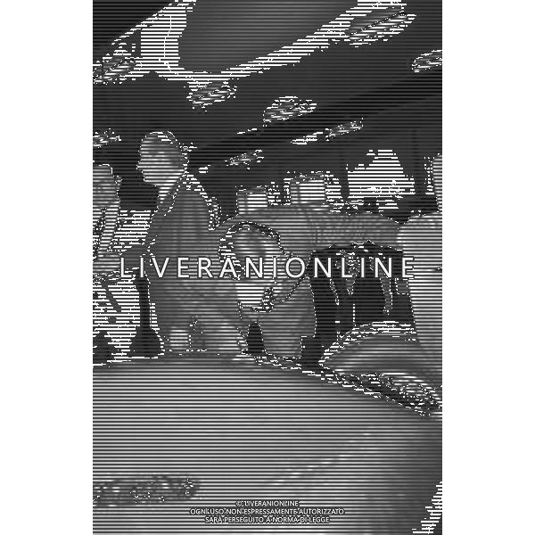 REPERTORIO SERGIO PININFARINA IMPRENDITORE NUOVO PRESIDENTE CONFINDUSTRIA NELLA FOTO CON LUIGI LUCCHINI A GHEDI (BRESCIA) APRILE 1988 ©Archivio Giovanni Liverani/AGENZIA ALDO LIVERANI SAS