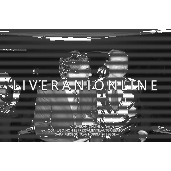 REPERTORIO VITTORIO MERLONI IMPRENDITORE NELLA FOTO CON SILVIO BERLUSCONI A MILANO GIUGNO 1988 ©Archivio Giovanni Liverani/AGENZIA ALDO LIVERANI SAS