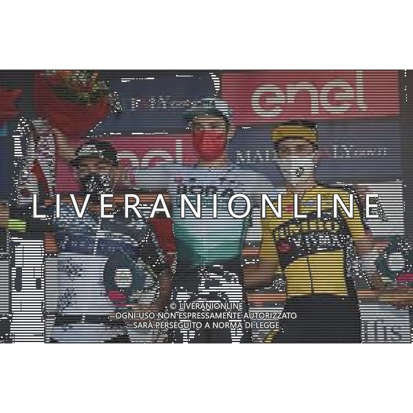 07-10-2021 Giro Del Piemonte; 2021, Bora - Hansgrohe; 2021, Qhubeka - Nexthash; 2021, Jumbo - Visma; Walls, Matthew; Nizzolo, Giacomo; Kooij, Olav; Borgosesia; ©SIROTTI/AGENZIA ALDO LIVERANI SAS