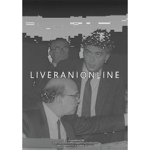 RETROSPETTIVA BETTINO CRAXI POLITICO NELLA FOTO BETTINO CRAXI CON CLAUDIO MARTELLI A RIMINI NELL\'ANNO 1987 AL CONGRESSO DEL PSI AG ALDO LIVERANI SAS