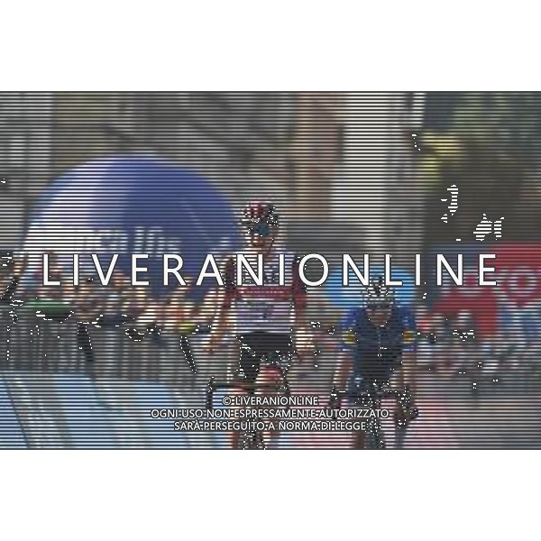 09-10-2021 Giro Di Lombardia; 2021, Uae - Emirates; 2021, Deceuninck - Quick Step; Pogacar, Tadej; Masnada, Fausto; Bergamo; ©SIROTTI/AG. ALDO LIVERANI SAS
