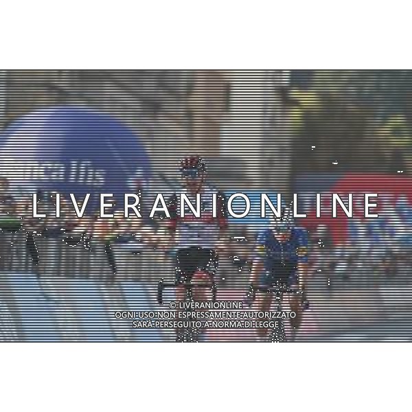 09-10-2021 Giro Di Lombardia; 2021, Uae - Emirates; 2021, Deceuninck - Quick Step; Pogacar, Tadej; Masnada, Fausto; Bergamo; ©SIROTTI/AG. ALDO LIVERANI SAS